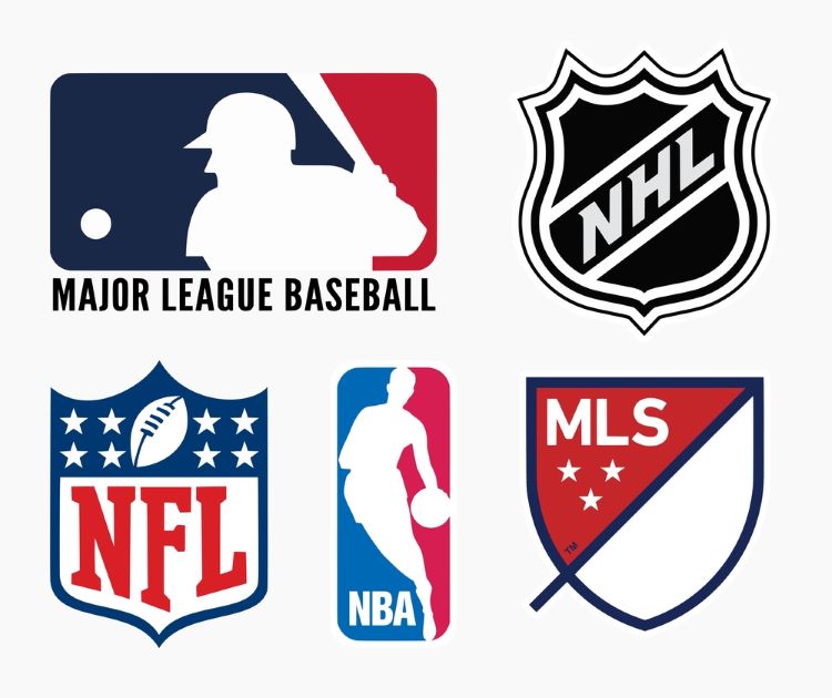 major sports leagues in usa logos